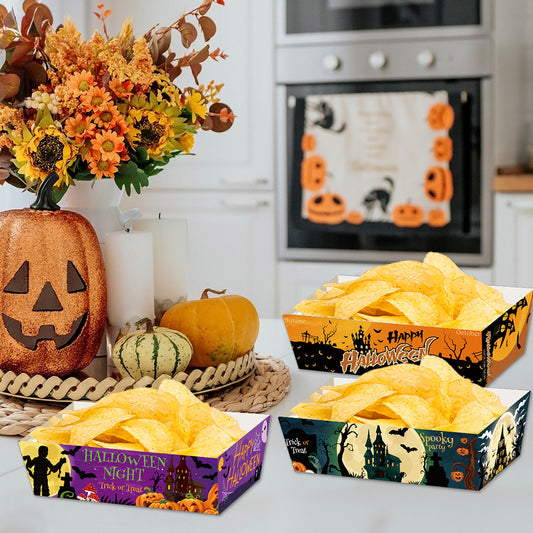 12PCS Halloween Popcorn Snack Boxes