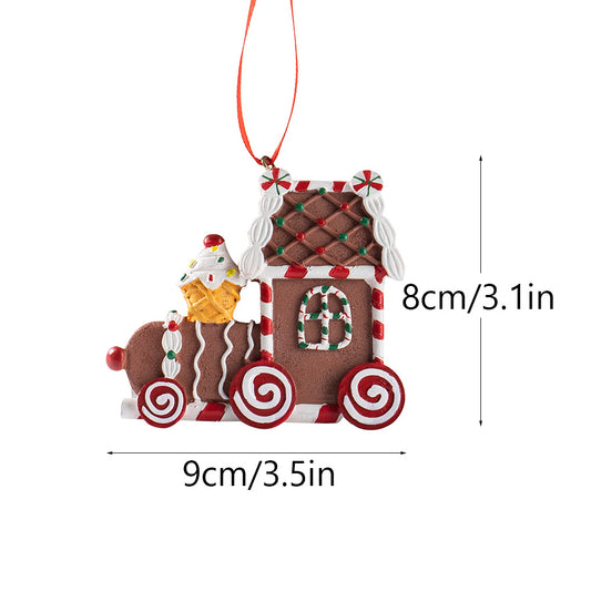 Gingerbread Car Ornament for Christmas Tree Decoration
