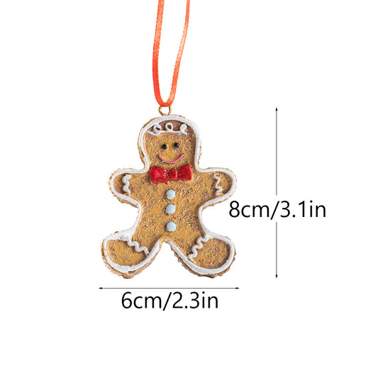 Gingerbread Man Ornament for Christmas Tree Decoration