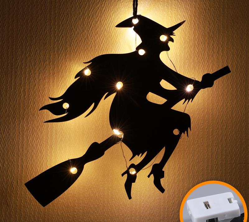 Halloween Light-Up Witch Hanging Decoration