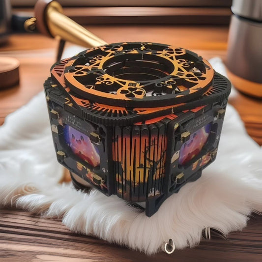Halloween Wooden Music Box Puzzle