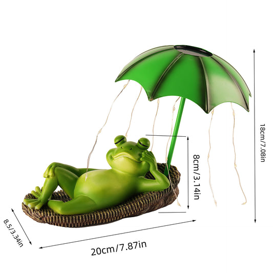 Realistic Solar Frog Garden Light