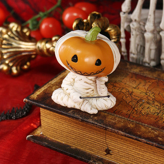 Resin Bandaged Pumpkin Fishing Ornament