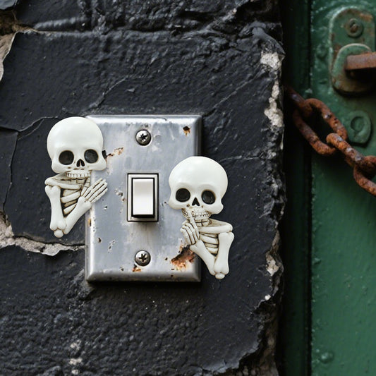 Resin Skull Light Switch Cover Decoration