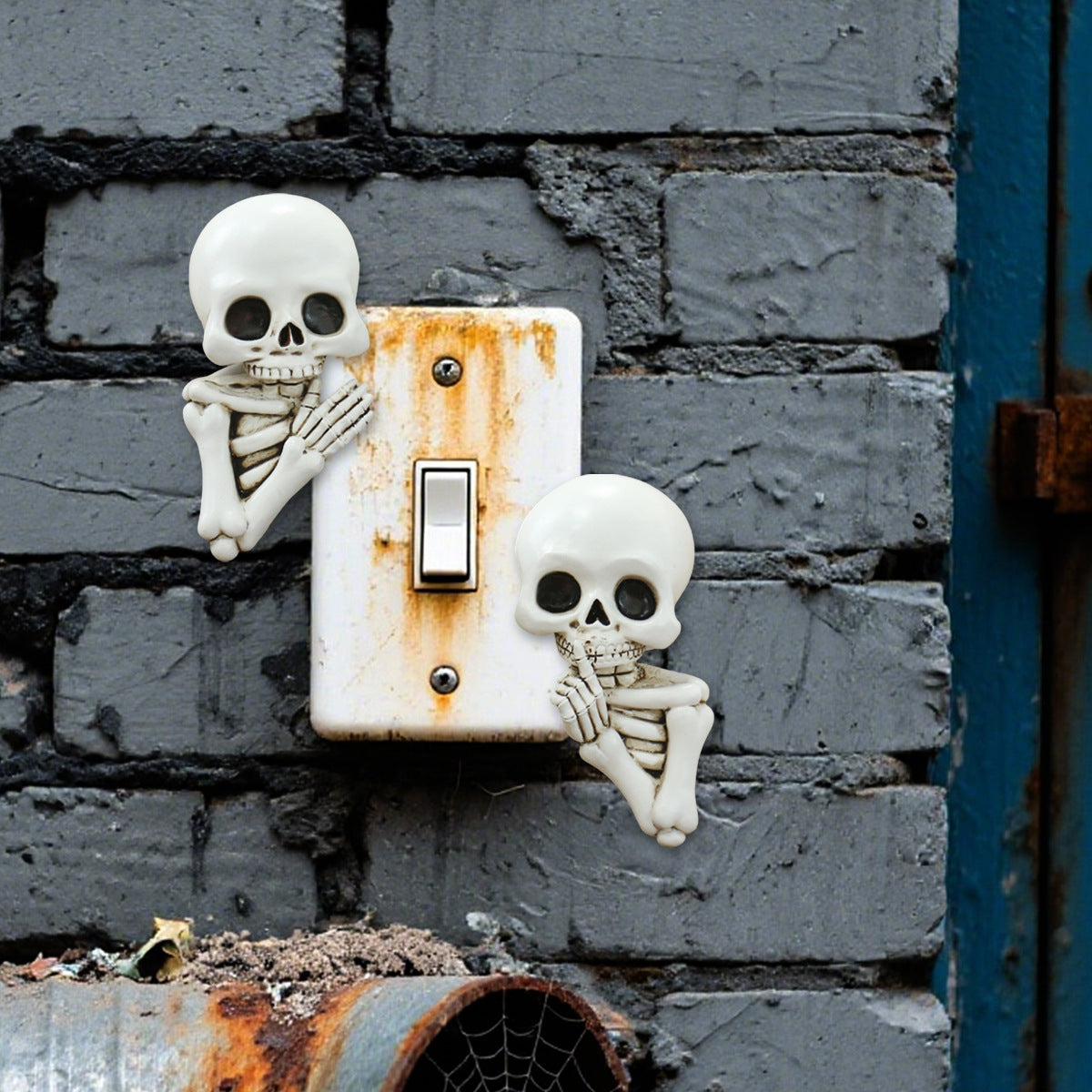 Resin Skull Light Switch Cover Decoration