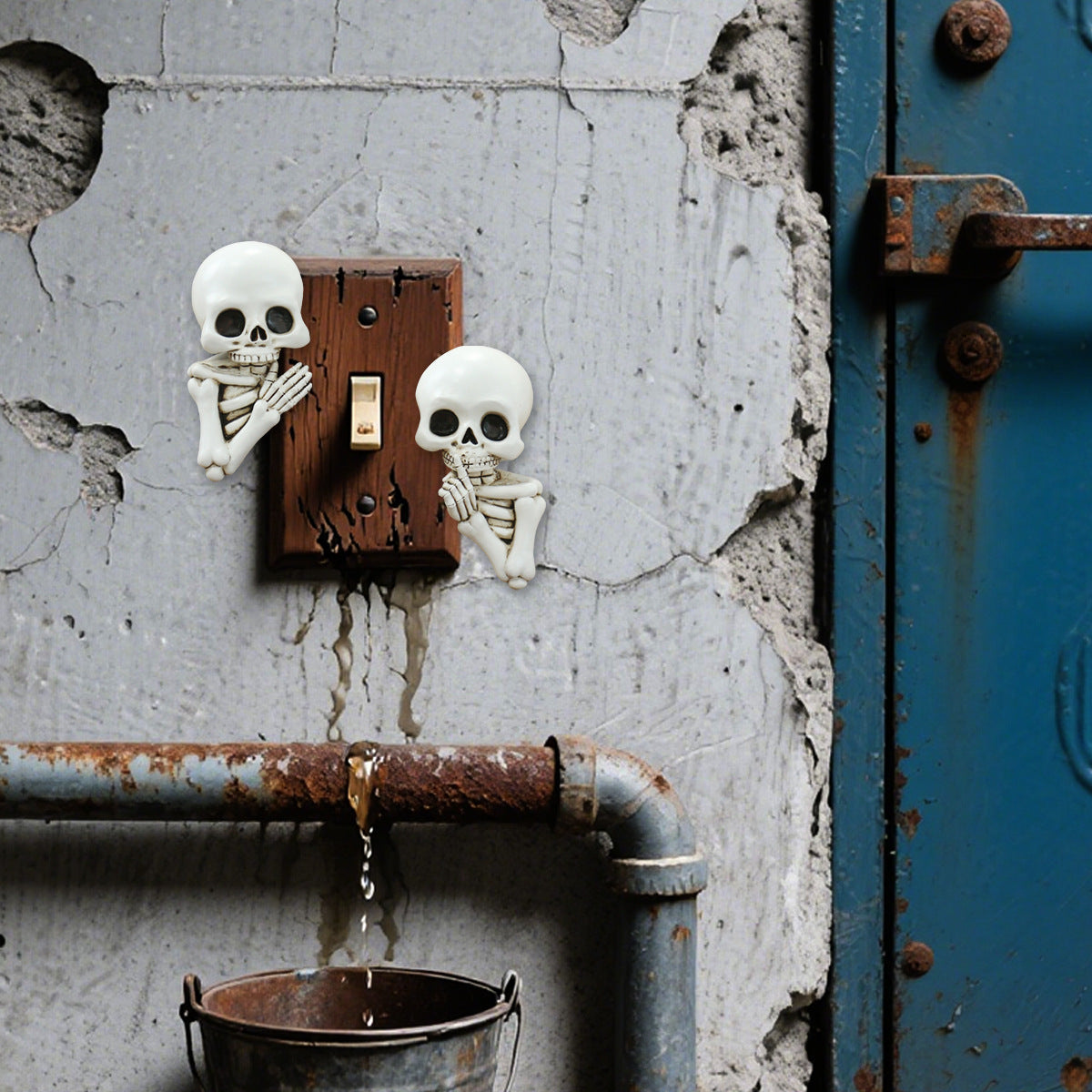 Resin Skull Light Switch Cover Decoration