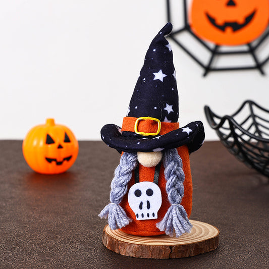 A-Style Halloween Forest Gnome Faceless Doll