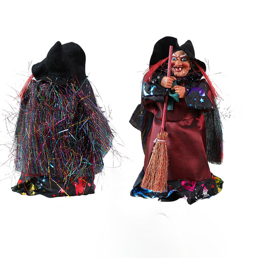 Black Cloak Hanging Witch Halloween Decoration