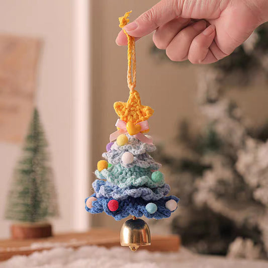 Blue Gradient Christmas Tree Hanging Ornament
