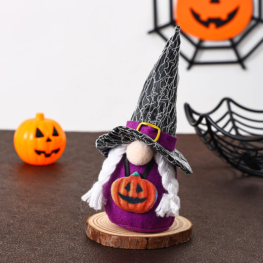 C-Style Halloween Forest Gnome Faceless Doll