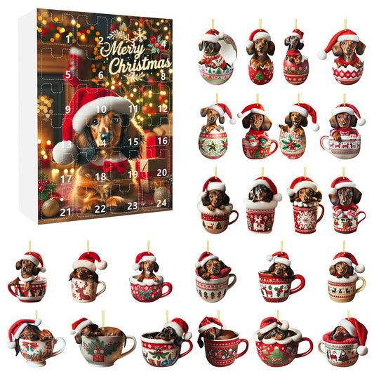Christmas Dachshund Mug Ornament Blind Box