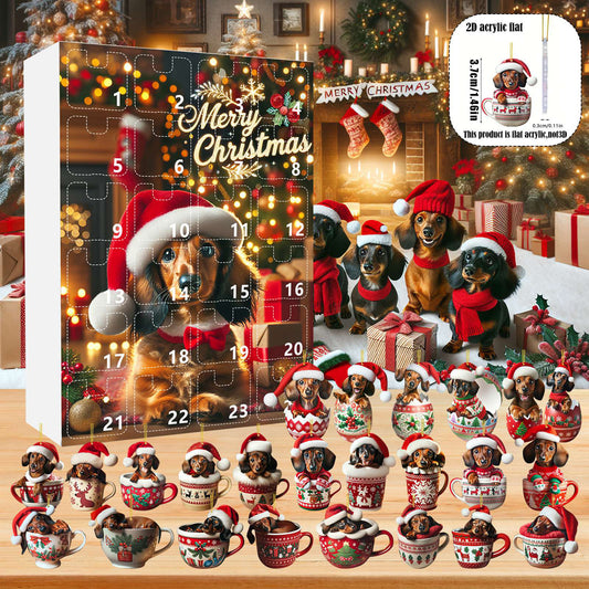 Christmas Dachshund Mug Ornament Blind Box