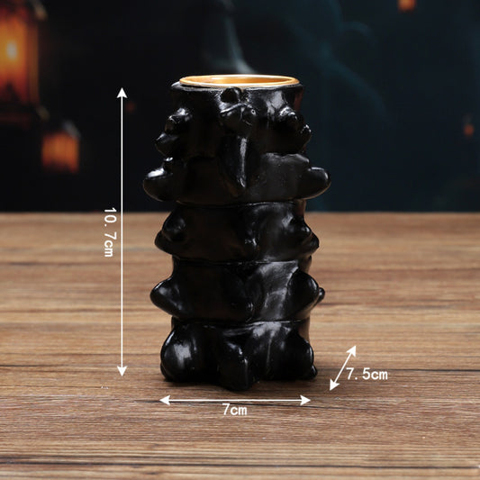 Halloween Gothic Spine Candle Holder