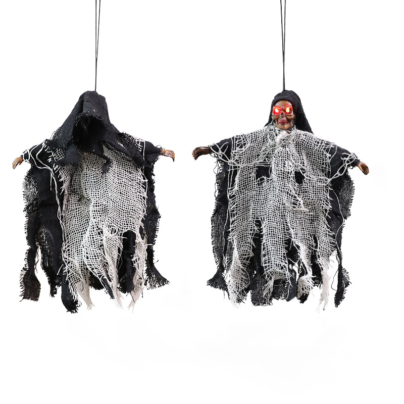 Halloween Hanging Black-Robed Ghost with Chains