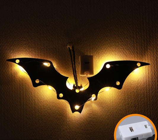 Halloween Light-Up Bat Hanging Decoration