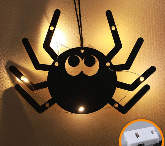 Halloween Light-Up Spider Hanging Decoration