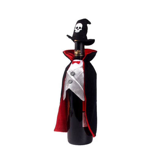 Halloween Vampire Cape Wine Bottle Cover