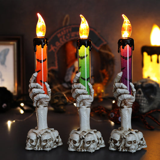 Large Green Ghost Hand LED Candle Light