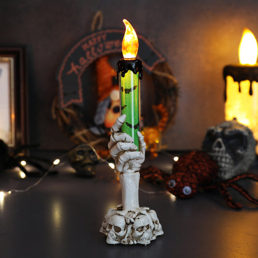 Large Green Ghost Hand LED Candle Light