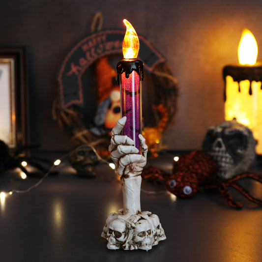 Large Purple Ghost Hand LED Candle Light