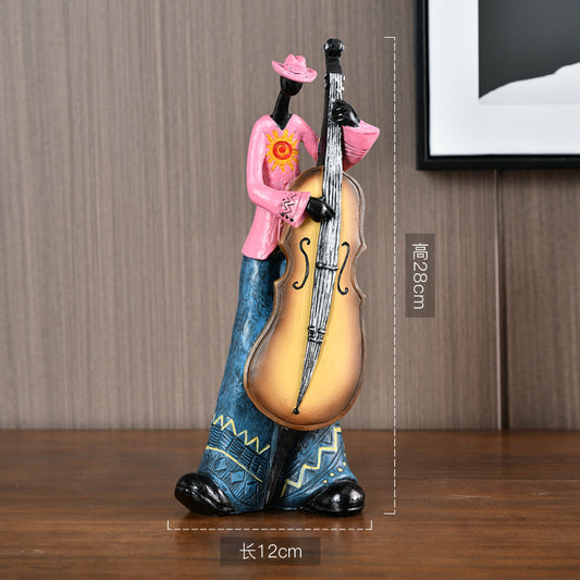 Passionate Guitarist Resin Sculpture