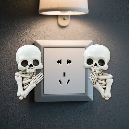 Resin Skull Light Switch Cover Decoration