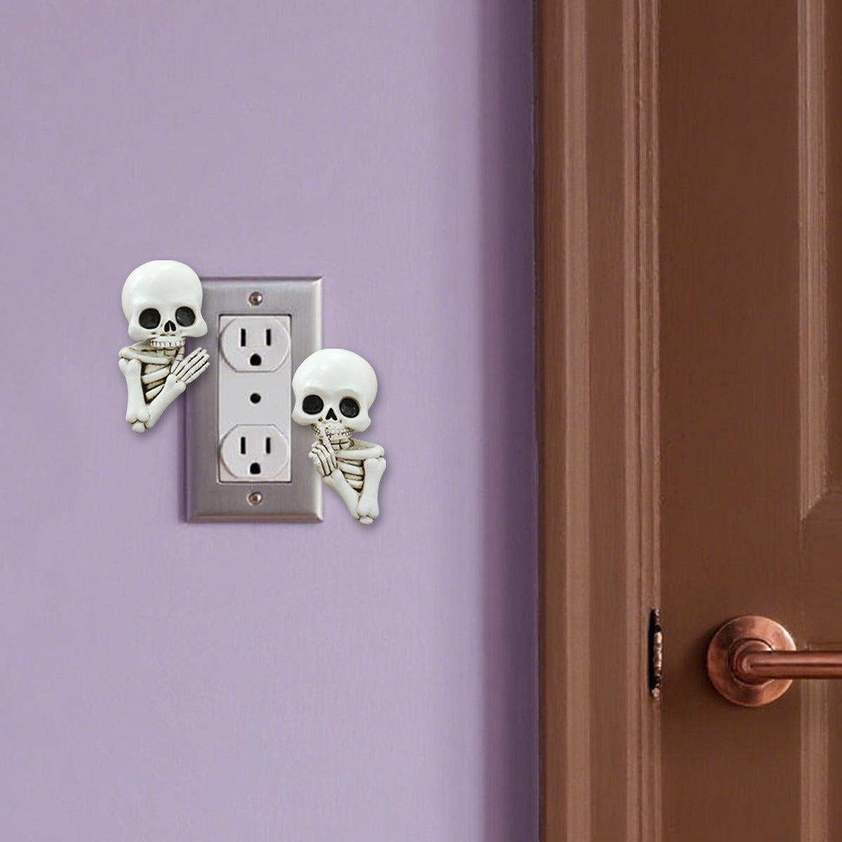 Resin Skull Light Switch Cover Decoration