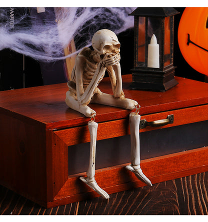 "Speak No Evil" Halloween Skeleton Figurine