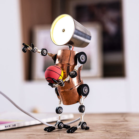 Steampunk Basketball Robot Desk Lamp