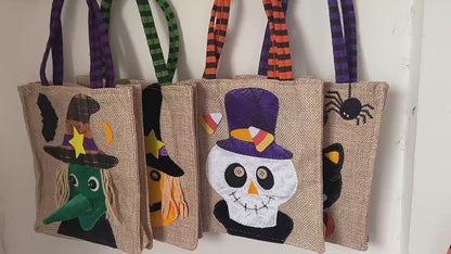 Halloween Burlap Witch Candy Bag